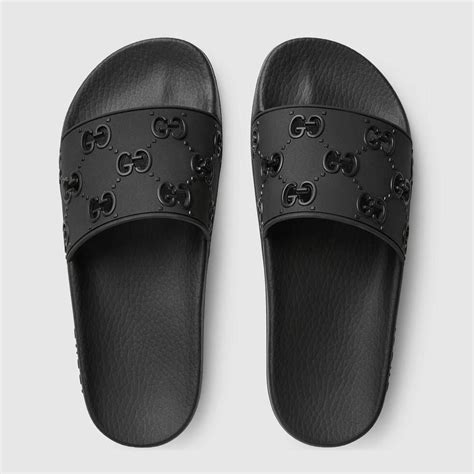 gucci slides white women's|all black Gucci slides women's.